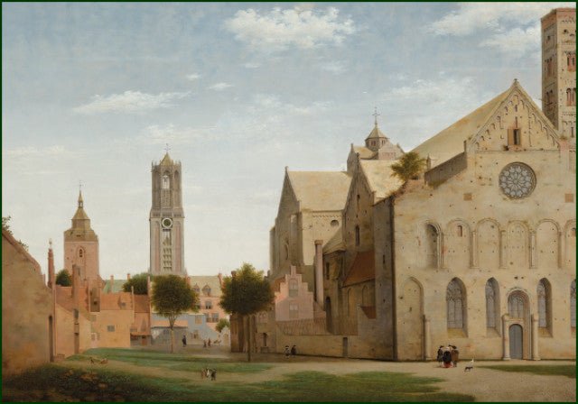 Gezicht op de Mariaplaats te Utrecht, Pieter Jansz. Saenredam, Boijmans van Beuningen - Catch Utrecht