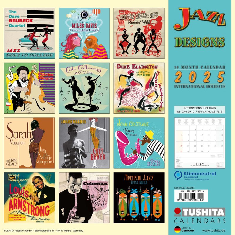 Jazz Designs - Jaarkalender 2025 - Catch Utrecht