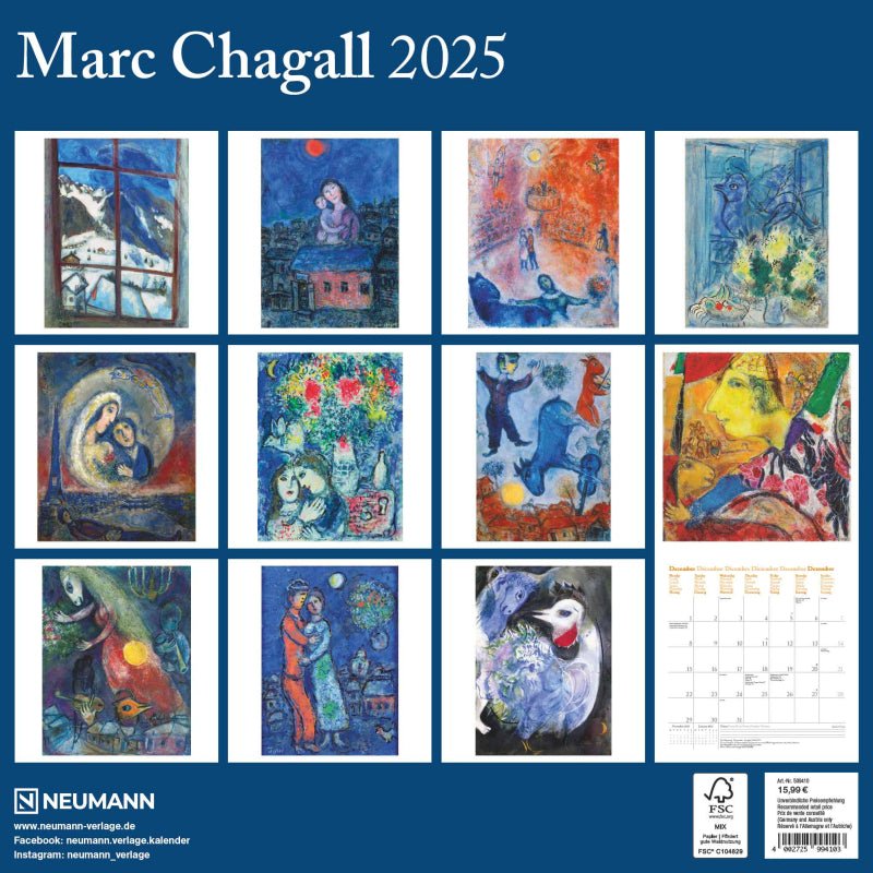 Marc Chagall - Jaarkalender 2025 - Catch Utrecht